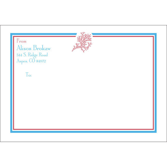 Coral Large Mailing Labels